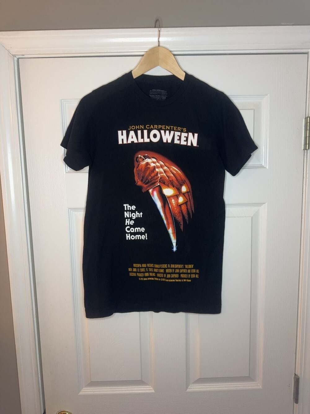 John Carpenter's Halloween The Night He Came Home T-Shirt Size S